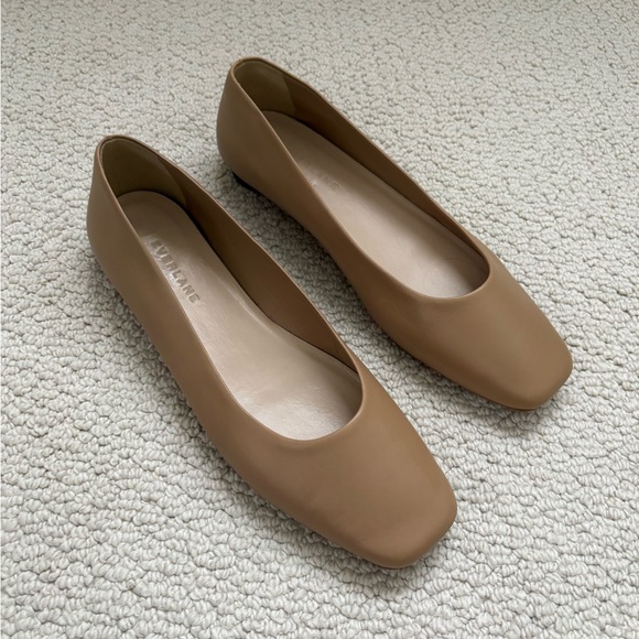 Everlane The 90s Square Toe Ballet Flat Tan | Women’s Size 8 - Picture 3 of 9